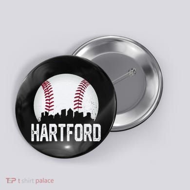 Hartford Connecticut Ct Button
