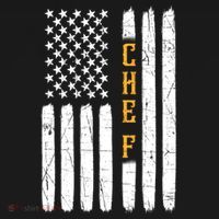 Head Chef Cook Catering Cookery Set Foodie American Flag Usa Gift Women's Hoodie thumb 2