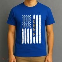 Head Chef Cook Catering Cookery Set Foodie American Flag Usa Gift T-Shirt thumb 3