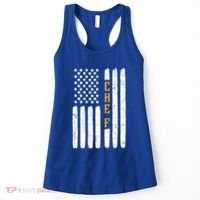 Head Chef Cook Catering Cookery Set Foodie American Flag Usa Gift Women's Tank Top thumb 0