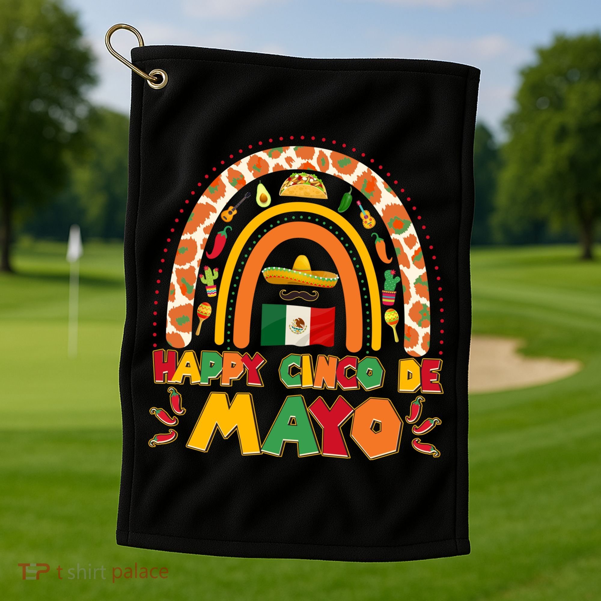 Happy Cinco De Mayo Golf Towel