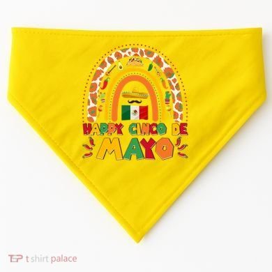 Happy Cinco De Mayo USA-Made Doggie Bandana