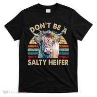 Highland Cow Dont Be Salty Heifer T-Shirt thumb 0