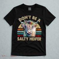 Highland Cow Dont Be Salty Heifer T-Shirt thumb 5