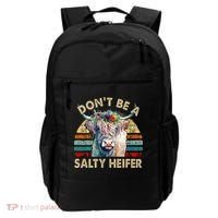 Highland Cow Dont Be Salty Heifer Backpack thumb 0