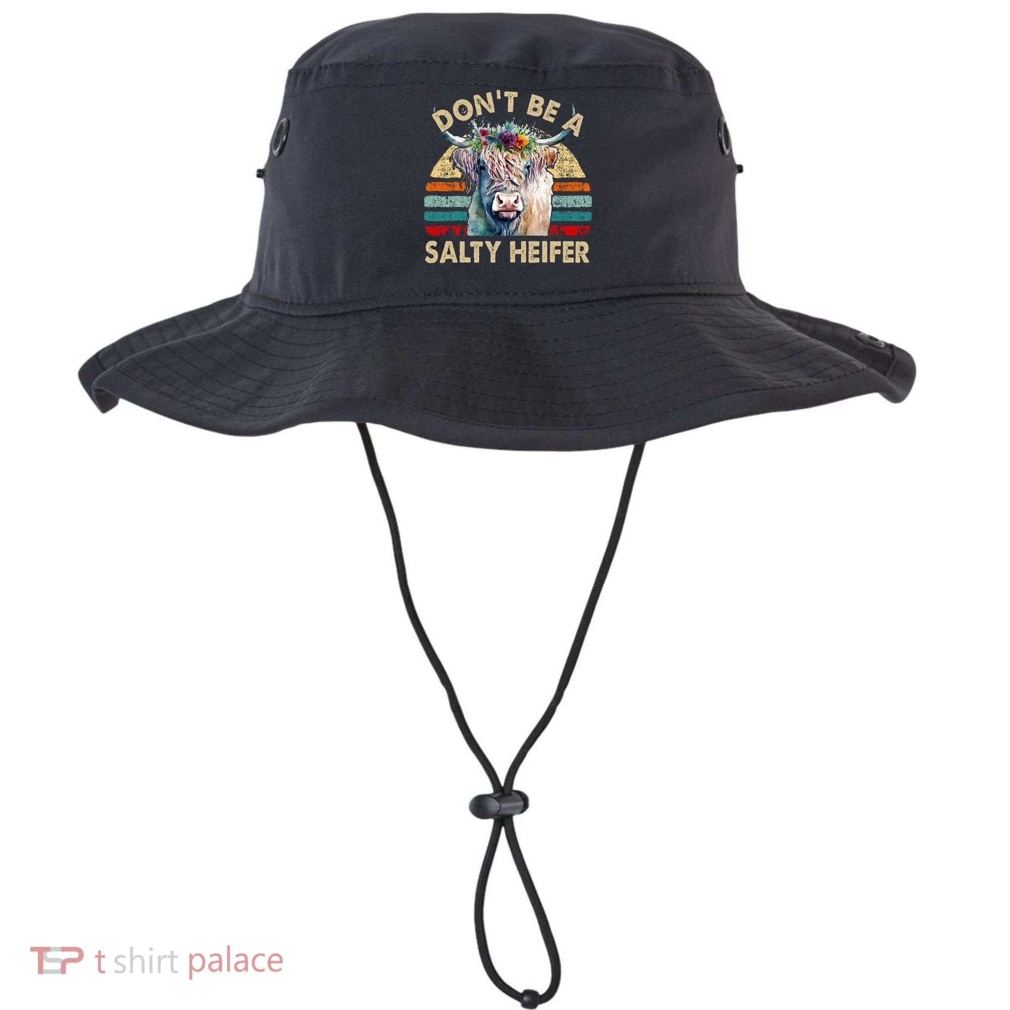 Highland Cow Dont Be Salty Heifer Bucket Hat