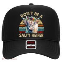 Highland Cow Dont Be Salty Heifer Hat thumb 0