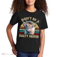 Highland Cow Dont Be Salty Heifer Kids T-Shirt thumb 2