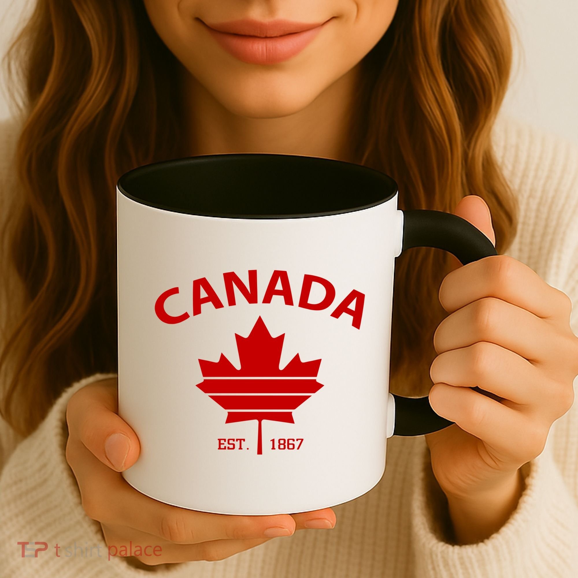 Happy Canada Day Funny Maple Leaf Canadian Flag Gift Coffee Mug