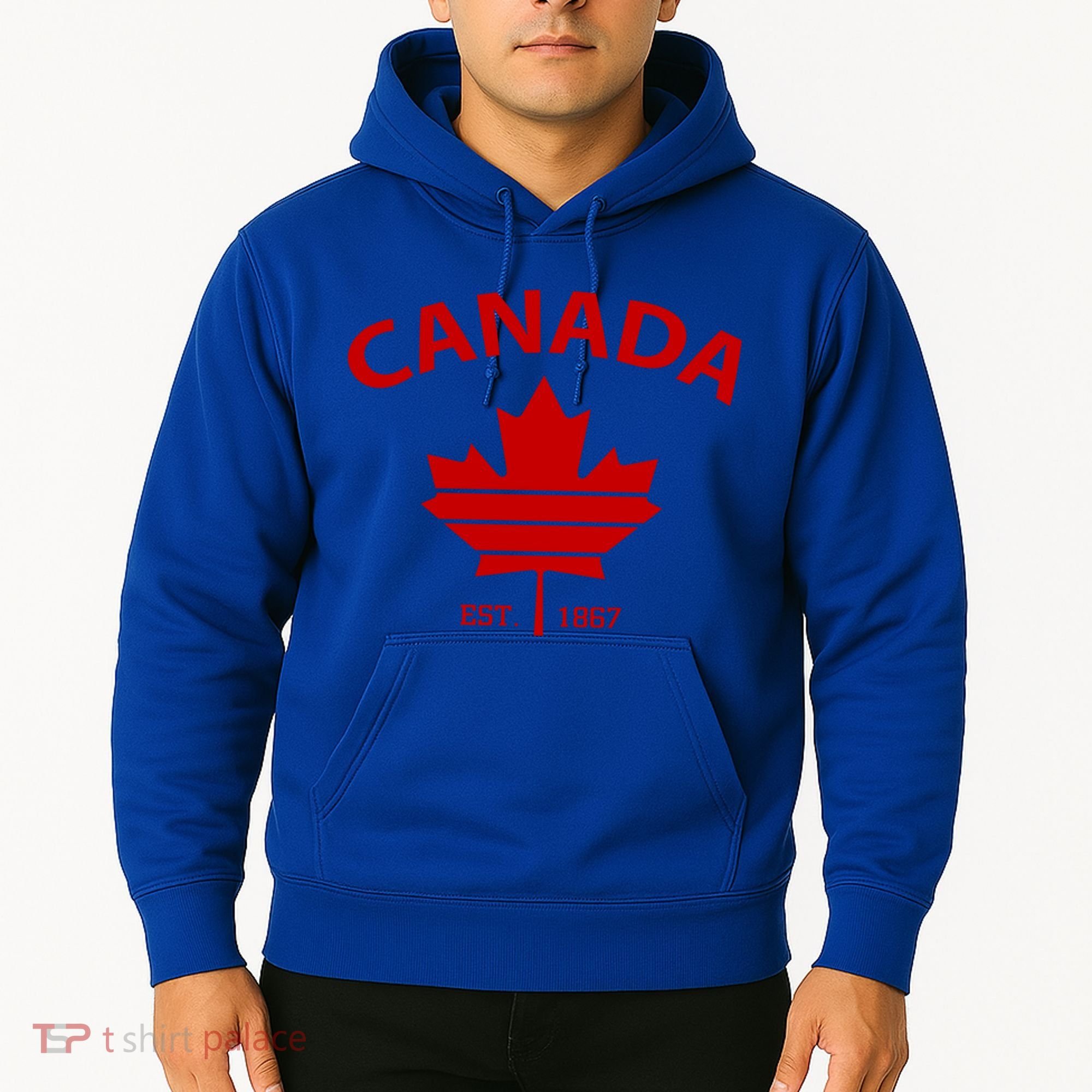 Happy Canada Day Funny Maple Leaf Canadian Flag Gift Hoodie