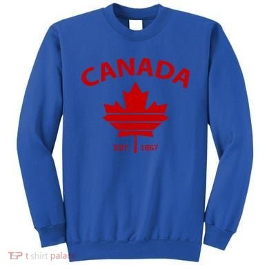Happy Canada Day Funny Maple Leaf Canadian Flag Gift Sweatshirt