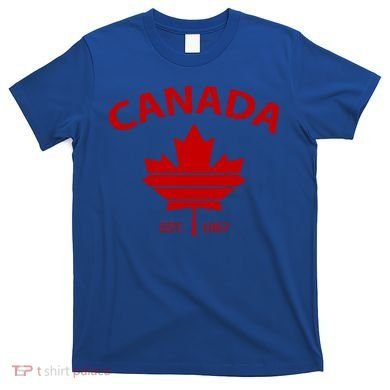 Happy Canada Day Funny Maple Leaf Canadian Flag Gift T-Shirt
