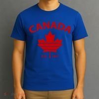 Happy Canada Day Funny Maple Leaf Canadian Flag Gift T-Shirt thumb 3