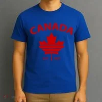 Happy Canada Day Funny Maple Leaf Canadian Flag Gift T-Shirt thumb 3