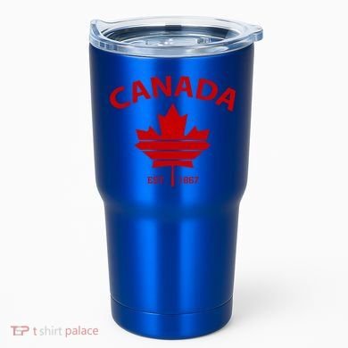 Happy Canada Day Funny Maple Leaf Canadian Flag Gift Tumbler