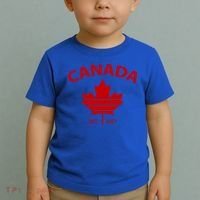Happy Canada Day Funny Maple Leaf Canadian Flag Gift Toddler T-Shirt thumb 2