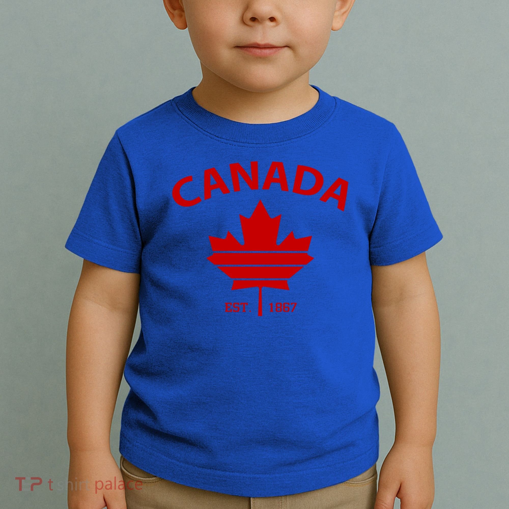 Happy Canada Day Funny Maple Leaf Canadian Flag Gift Toddler T-Shirt