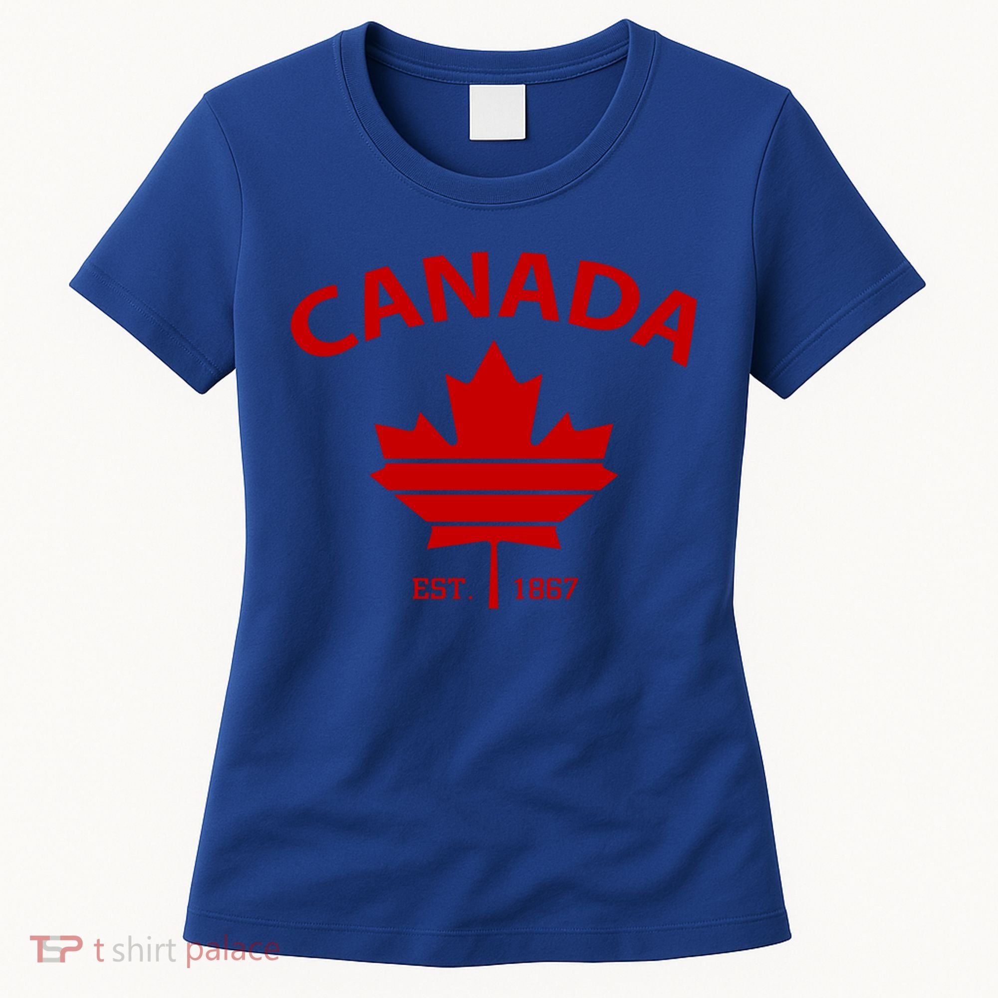 Happy Canada Day Funny Maple Leaf Canadian Flag Gift Women's T-Shirt