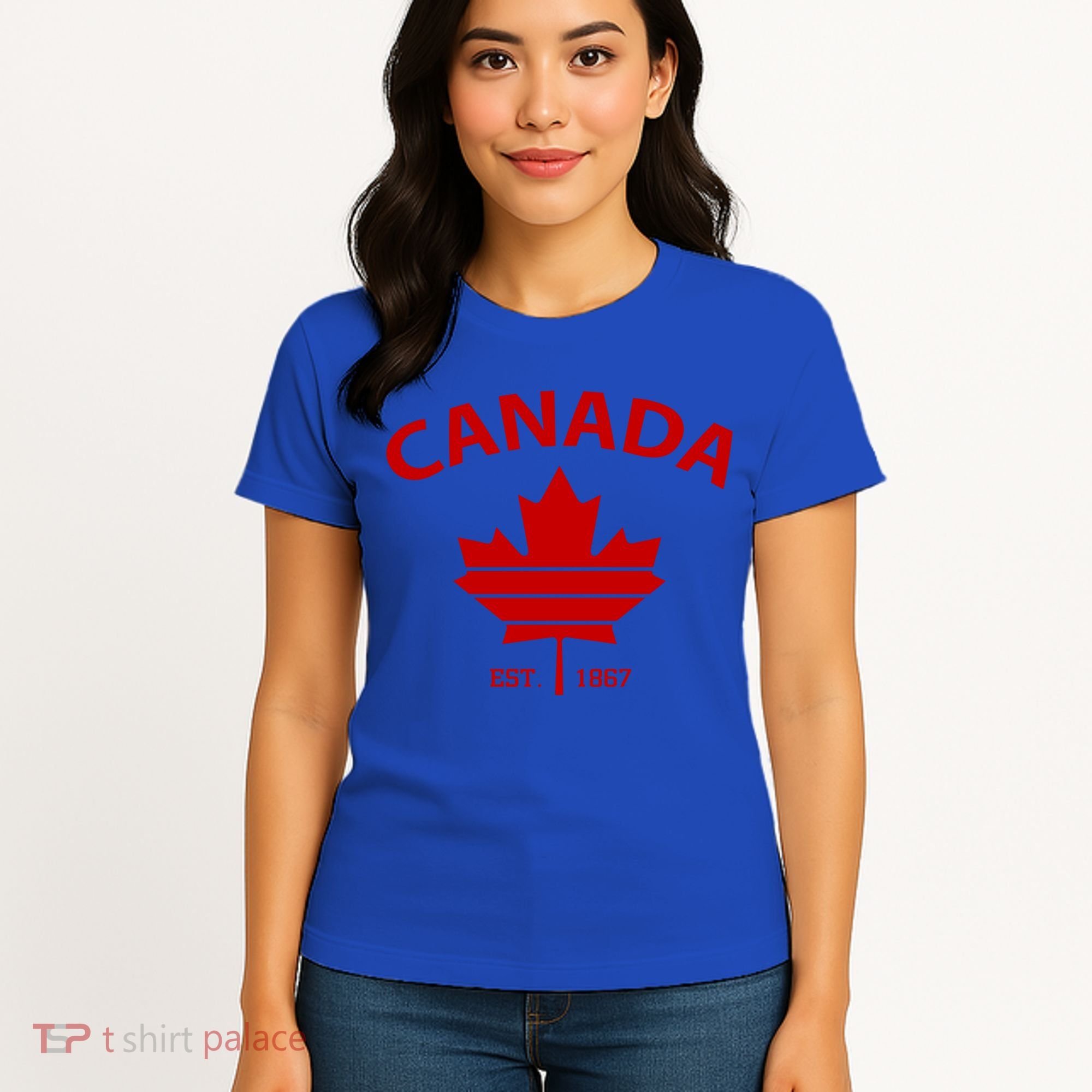 Happy Canada Day Funny Maple Leaf Canadian Flag Gift Women's T-Shirt