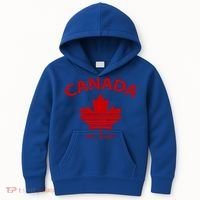 Happy Canada Day Funny Maple Leaf Canadian Flag Gift Kids Hoodie thumb 0