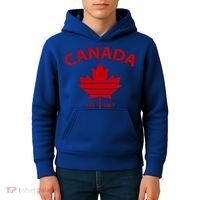 Happy Canada Day Funny Maple Leaf Canadian Flag Gift Kids Hoodie thumb 4