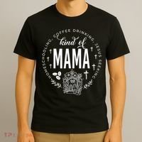 Homeschooling Coffee Drinking Jesus Seeking Kind Of Mama T-Shirt thumb 3