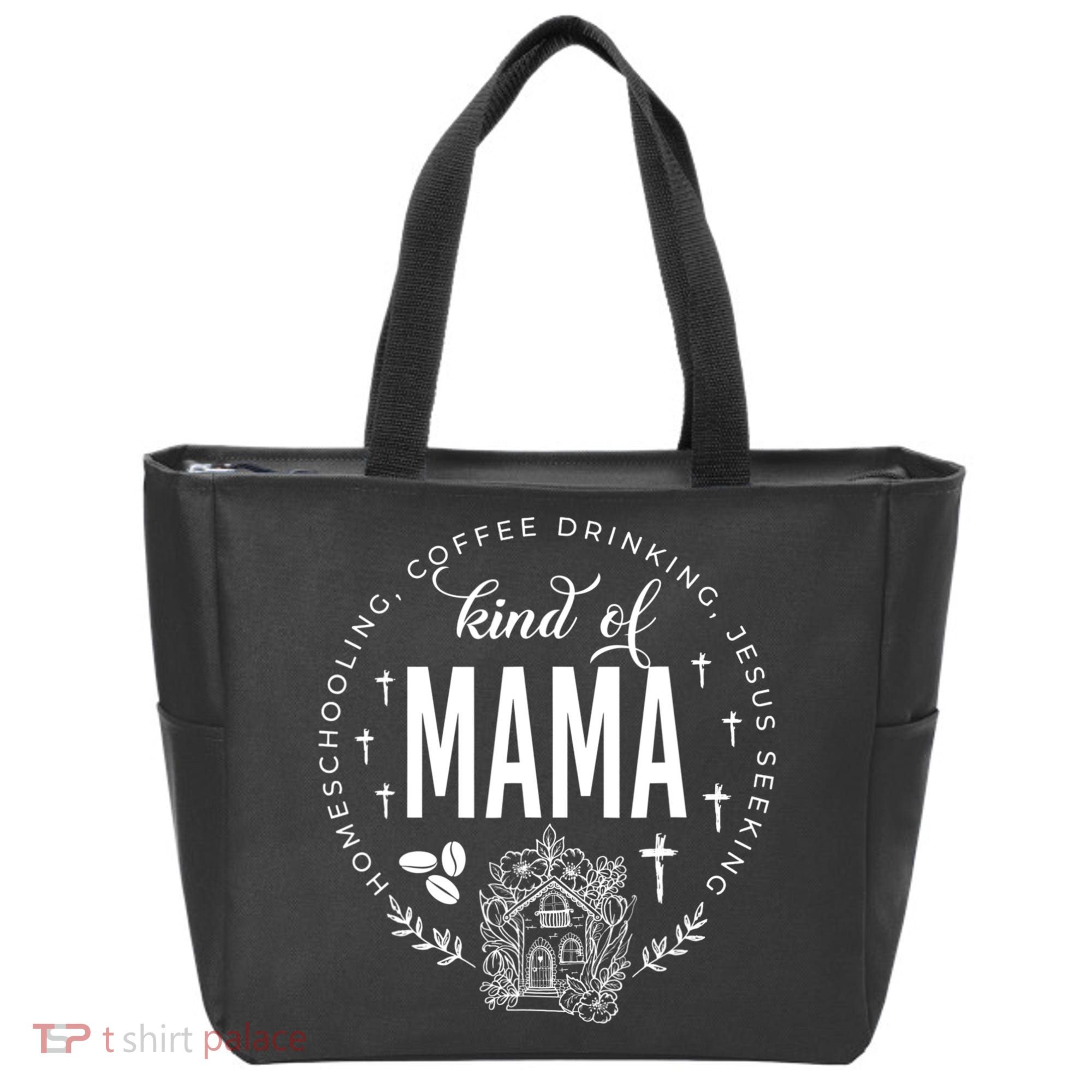 Homeschooling Coffee Drinking Jesus Seeking Kind Of Mama Tote Bag
