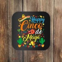Happy Cinco De Mayo Fiesta Mexican Party 5 De Mayo  Coaster thumb 0