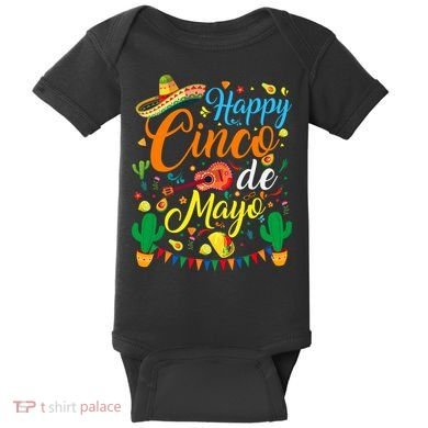 Happy Cinco De Mayo Fiesta Mexican Party 5 De Mayo  Baby Bodysuit