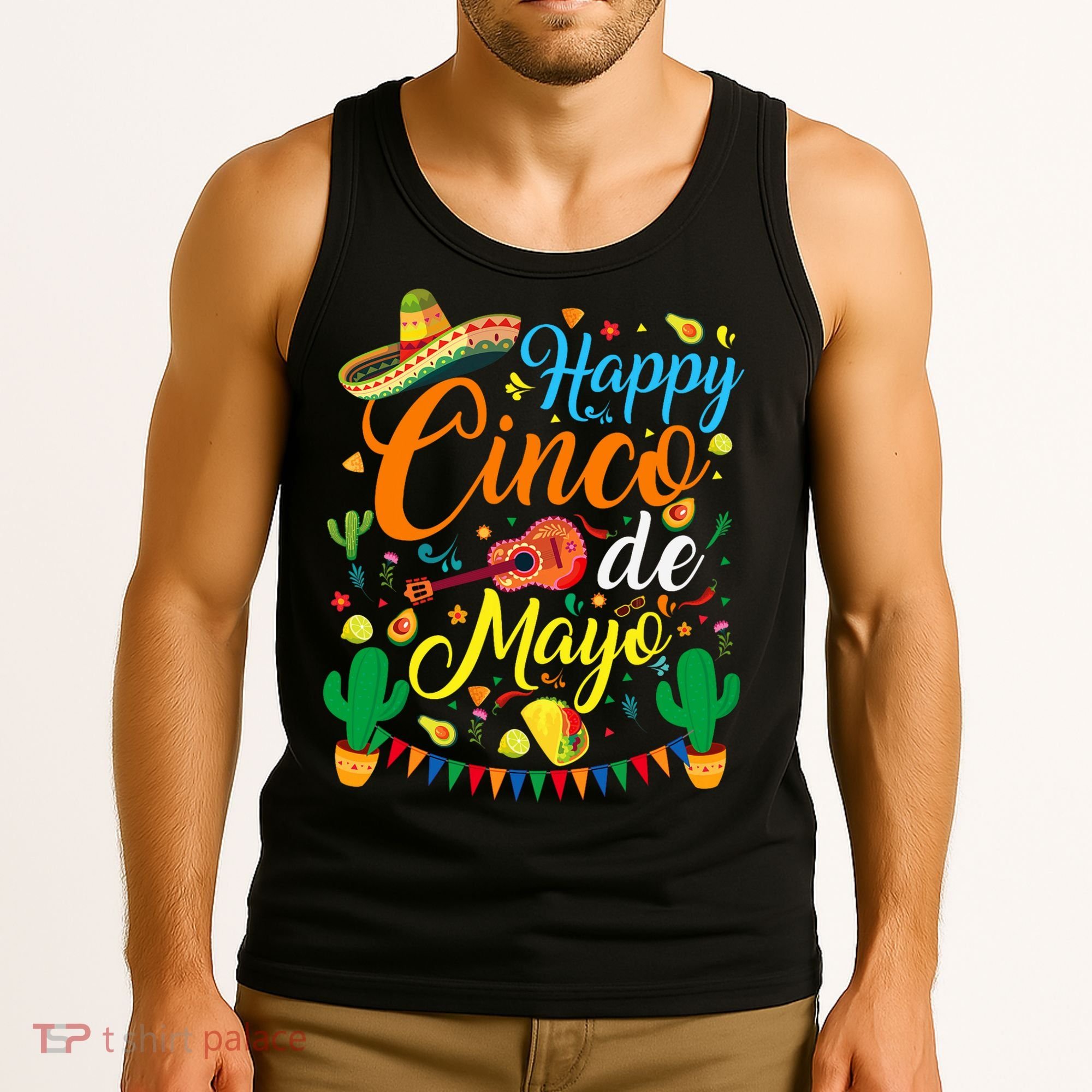 Happy Cinco De Mayo Fiesta Mexican Party 5 De Mayo  Tank Top