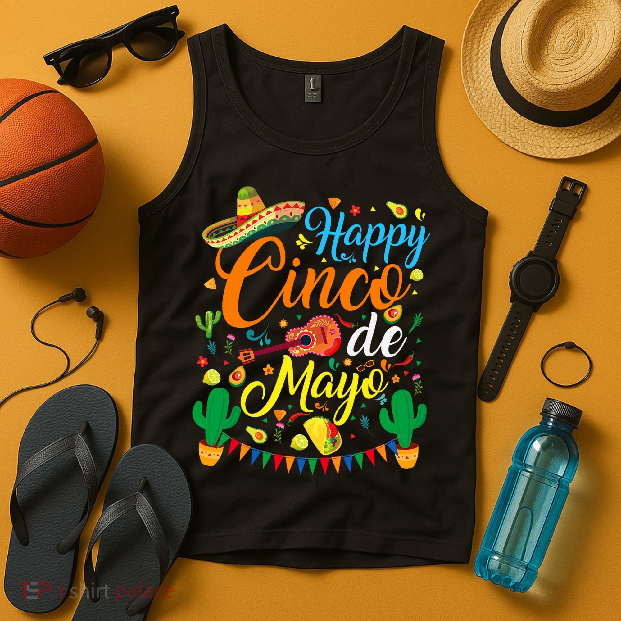 Happy Cinco De Mayo Fiesta Mexican Party 5 De Mayo  Tank Top
