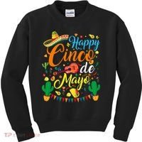 Happy Cinco De Mayo Fiesta Mexican Party 5 De Mayo  Kids Sweatshirt thumb 0
