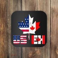 Happy Canada Day Shirt USA Pride US Flag Day USEH Canadian Coaster thumb 0