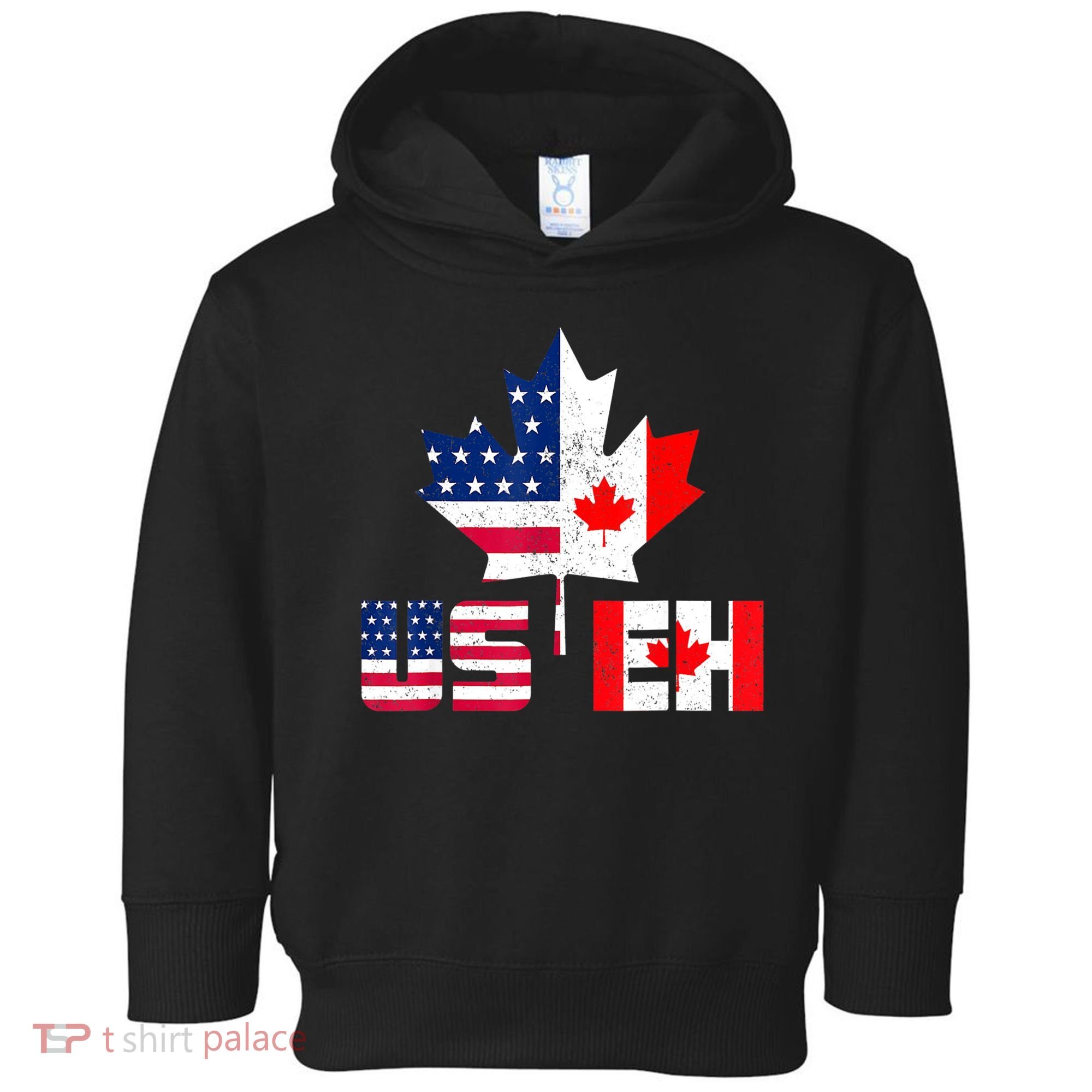 Happy Canada Day Shirt USA Pride US Flag Day USEH Canadian Toddler Hoodie