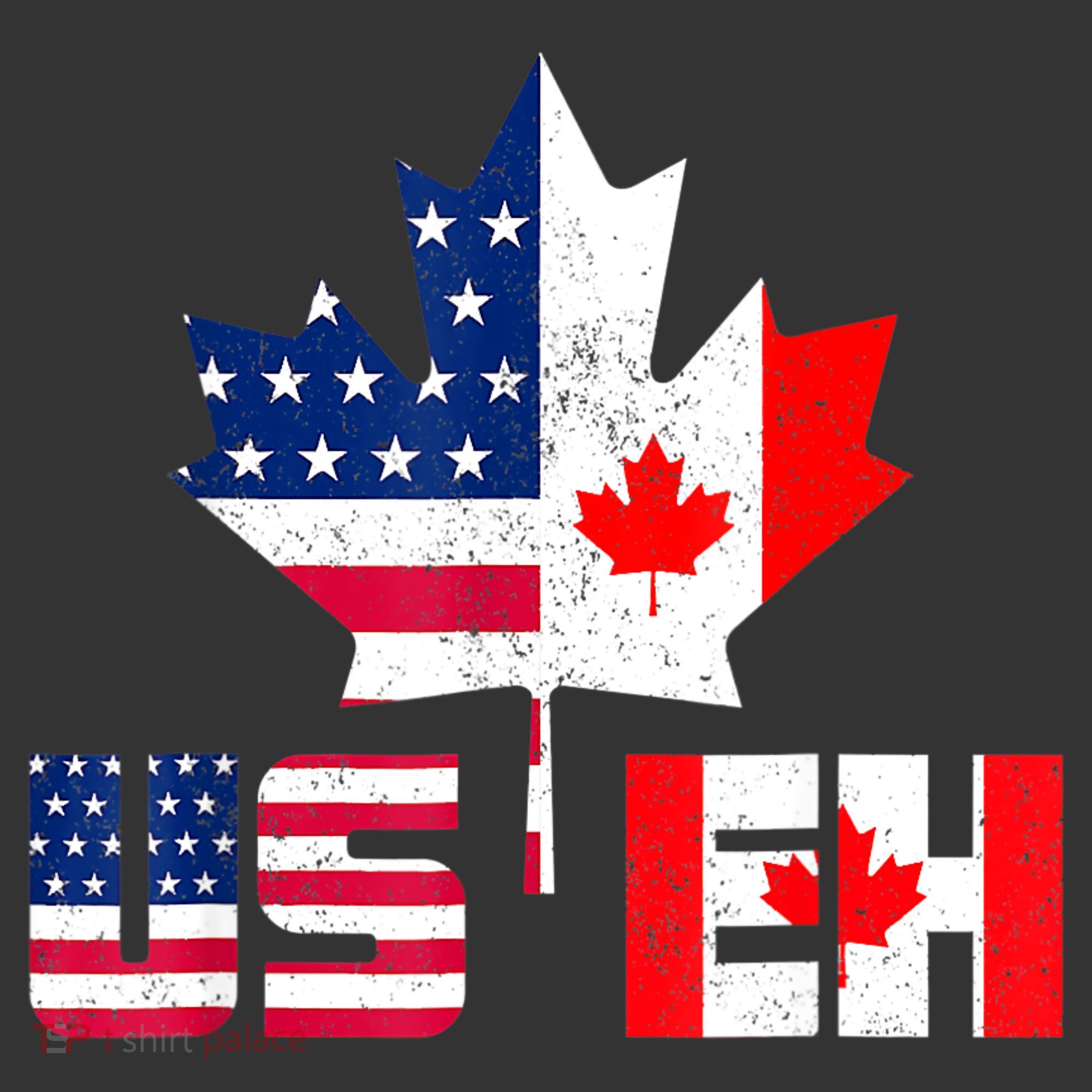 Happy Canada Day Shirt USA Pride US Flag Day USEH Canadian Ornament