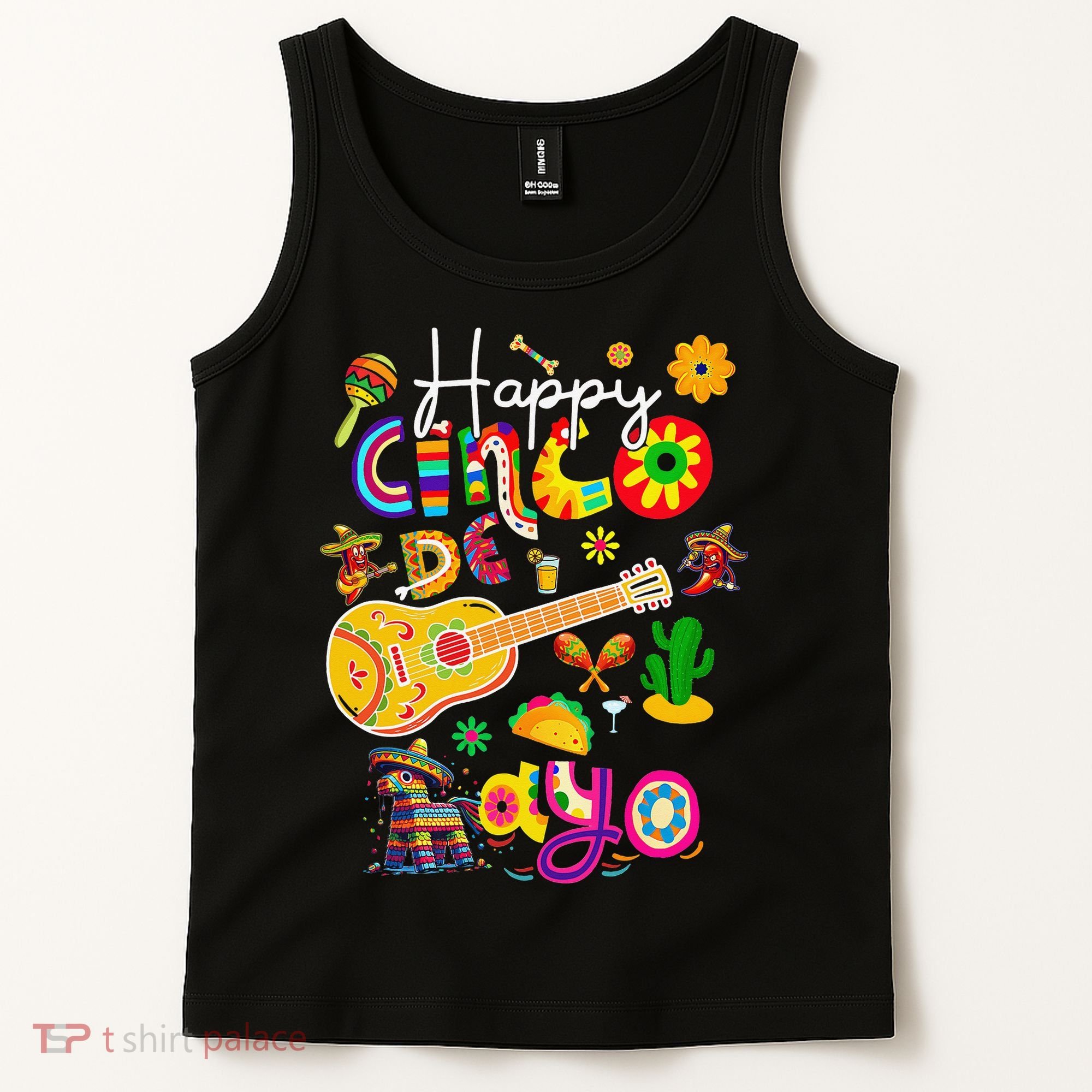 Happy Cinco De Mayo Fiesta Mexican Party 5 De Mayo Women Tank Top