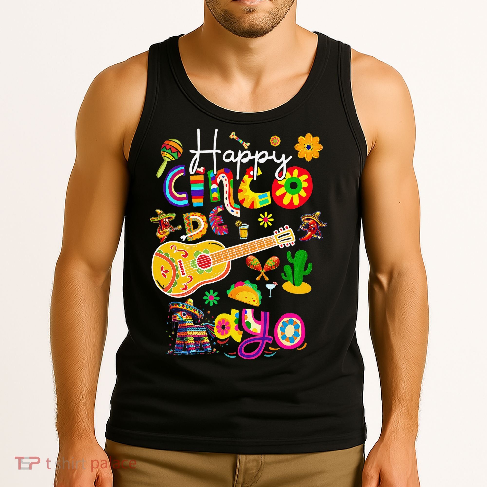 Happy Cinco De Mayo Fiesta Mexican Party 5 De Mayo Women Tank Top