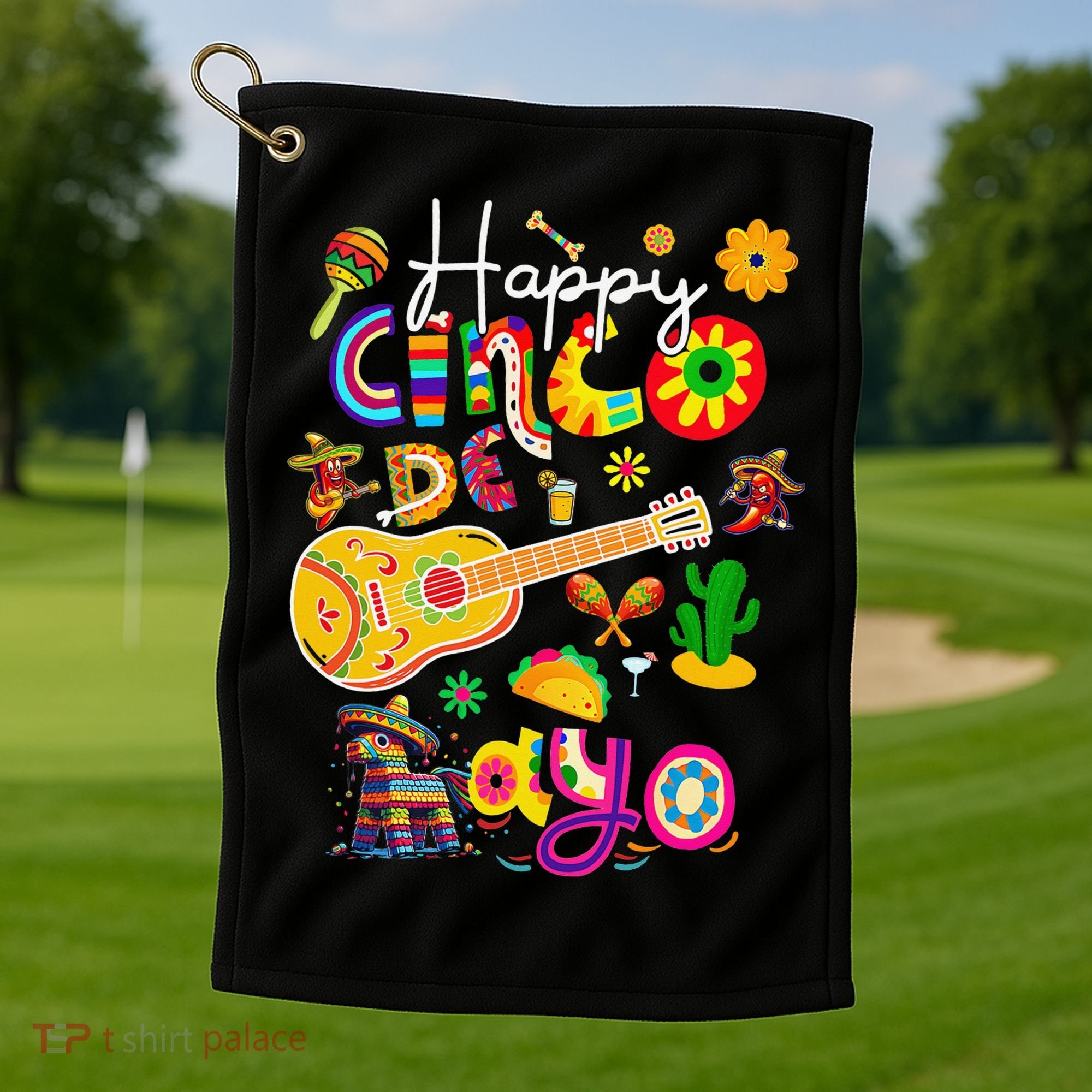 Happy Cinco De Mayo Fiesta Mexican Party 5 De Mayo Women Golf Towel