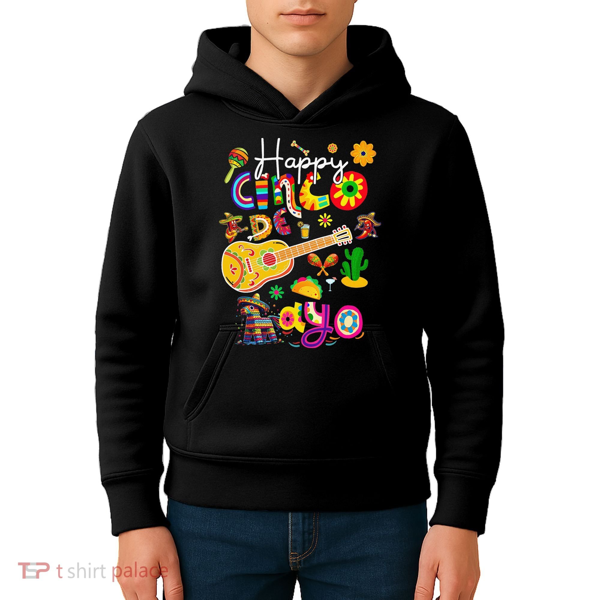 Happy Cinco De Mayo Fiesta Mexican Party 5 De Mayo Women Kids Hoodie