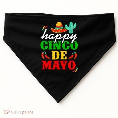 Happy Cinco De Mayo Celebration USA-Made Doggie Bandana