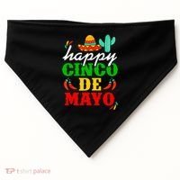 Happy Cinco De Mayo Celebration USA-Made Doggie Bandana thumb 0