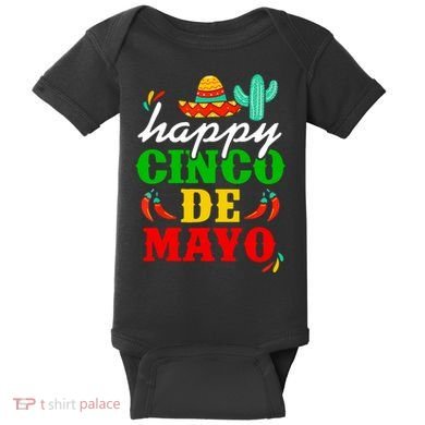 Happy Cinco De Mayo Celebration Baby Bodysuit