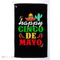 Happy Cinco De Mayo Celebration Golf Towel thumb 0