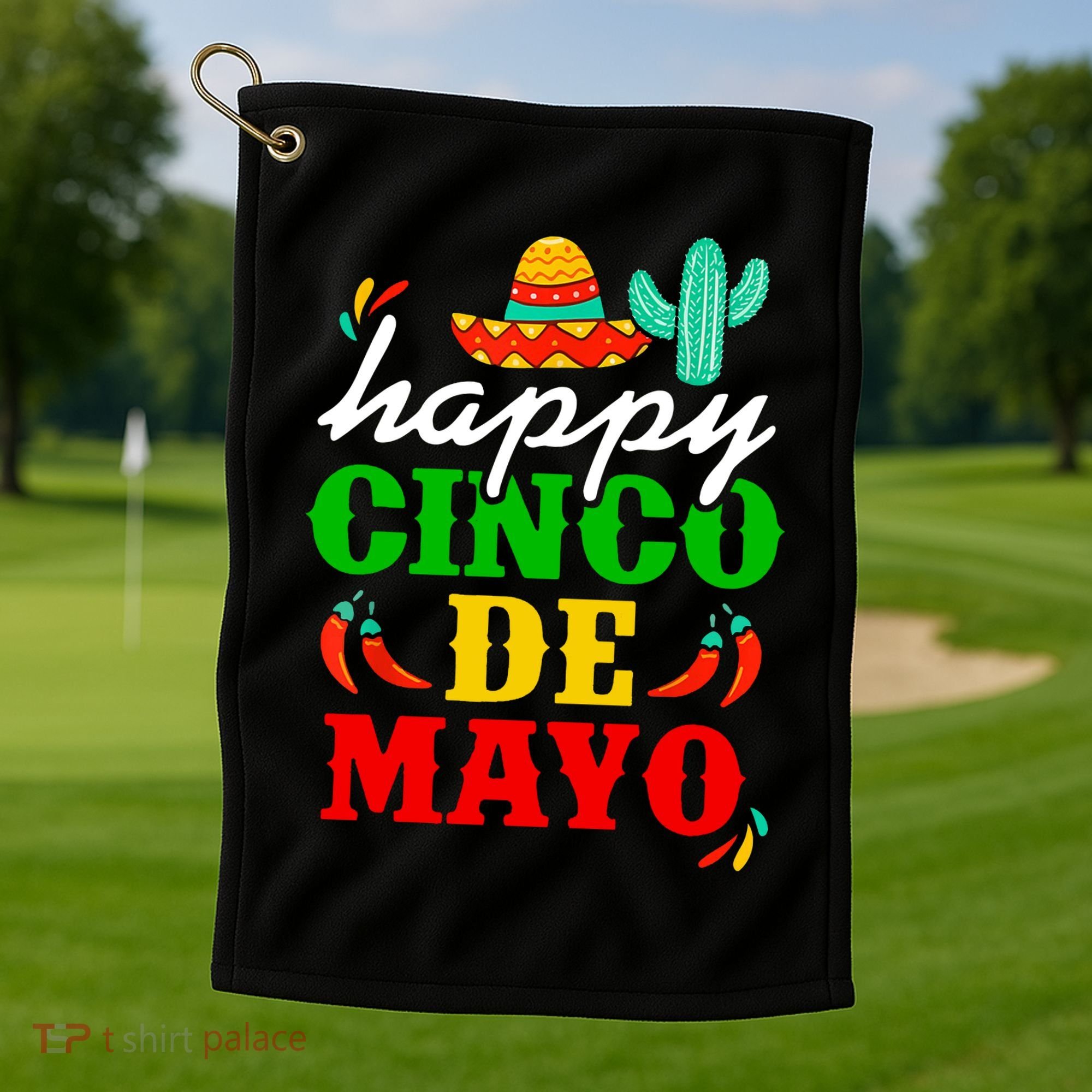 Happy Cinco De Mayo Celebration Golf Towel