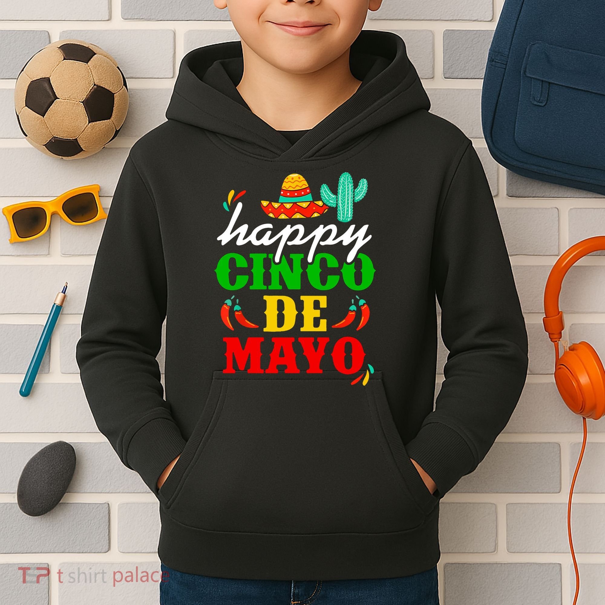 Happy Cinco De Mayo Celebration Kids Hoodie