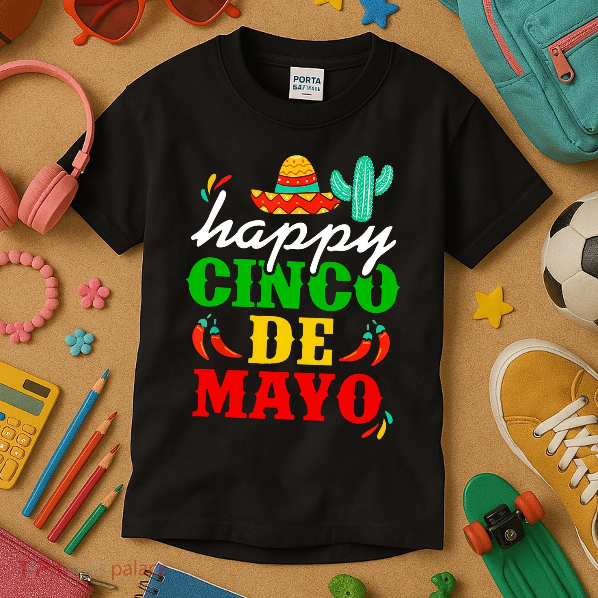 Happy Cinco De Mayo Celebration Kids T-Shirt