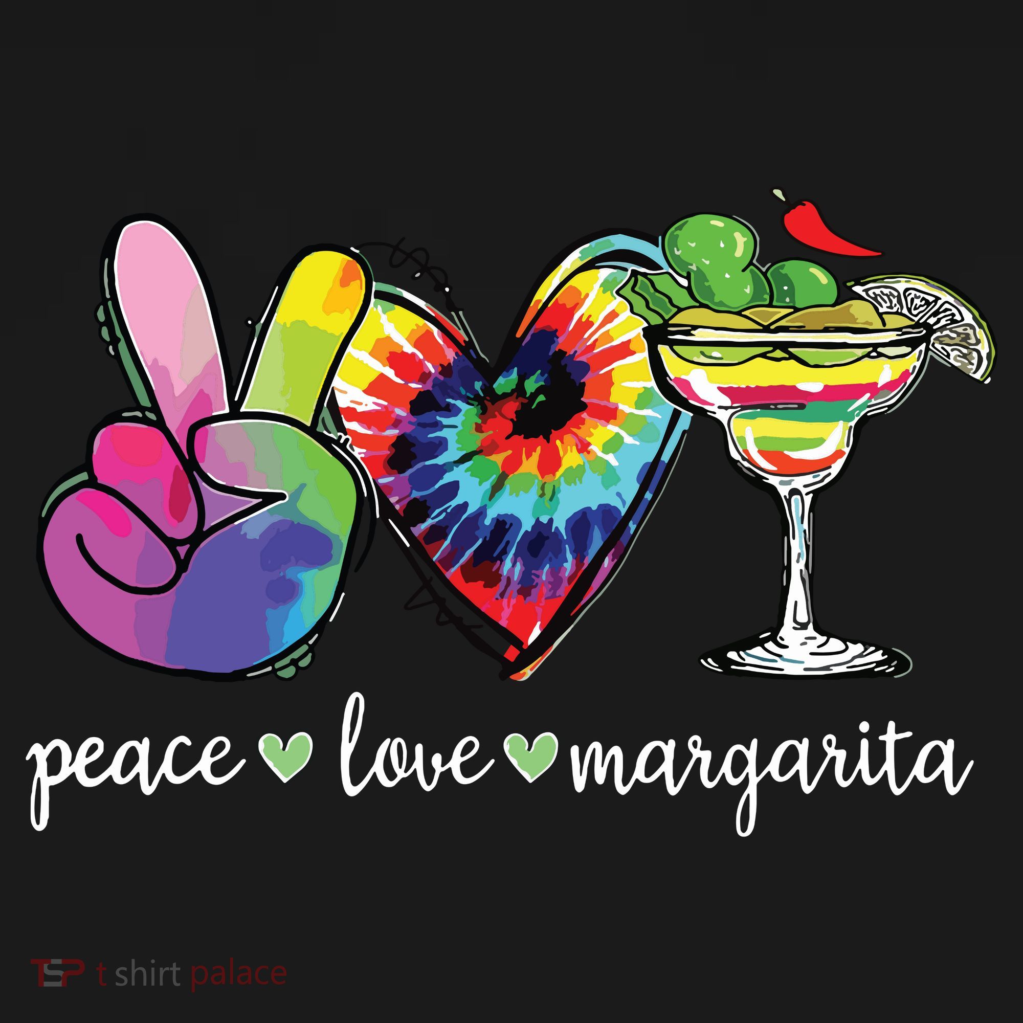 Happy Cinco De Mayo Peace Love Margarita Tie Dye Mexican Hoodie