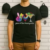 Happy Cinco De Mayo Peace Love Margarita Tie Dye Mexican T-Shirt thumb 6