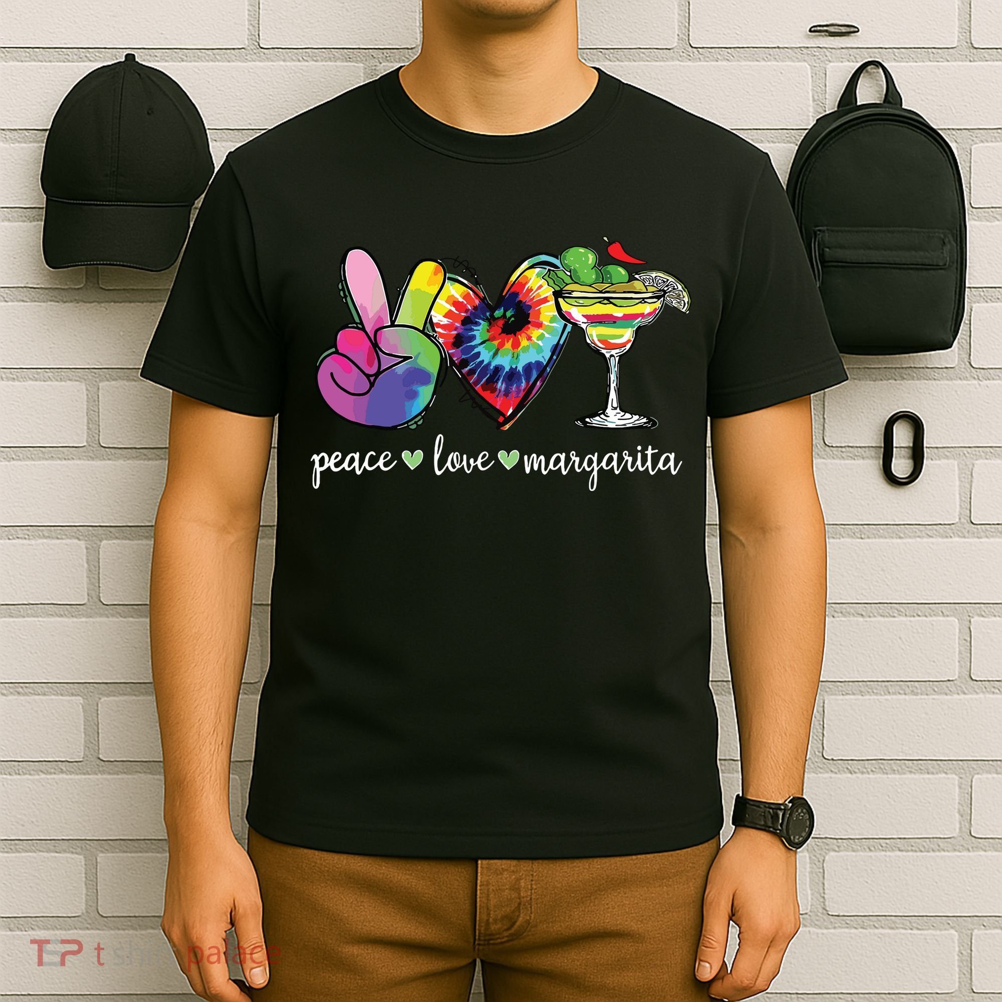 Happy Cinco De Mayo Peace Love Margarita Tie Dye Mexican T-Shirt