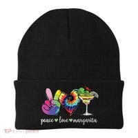 Happy Cinco De Mayo Peace Love Margarita Tie Dye Mexican Beanie thumb 0